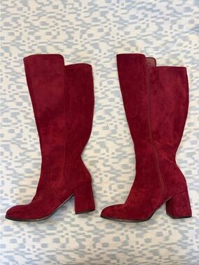 Torrid Wide Calf Over-the-Knee Suede Block Heel Boots -